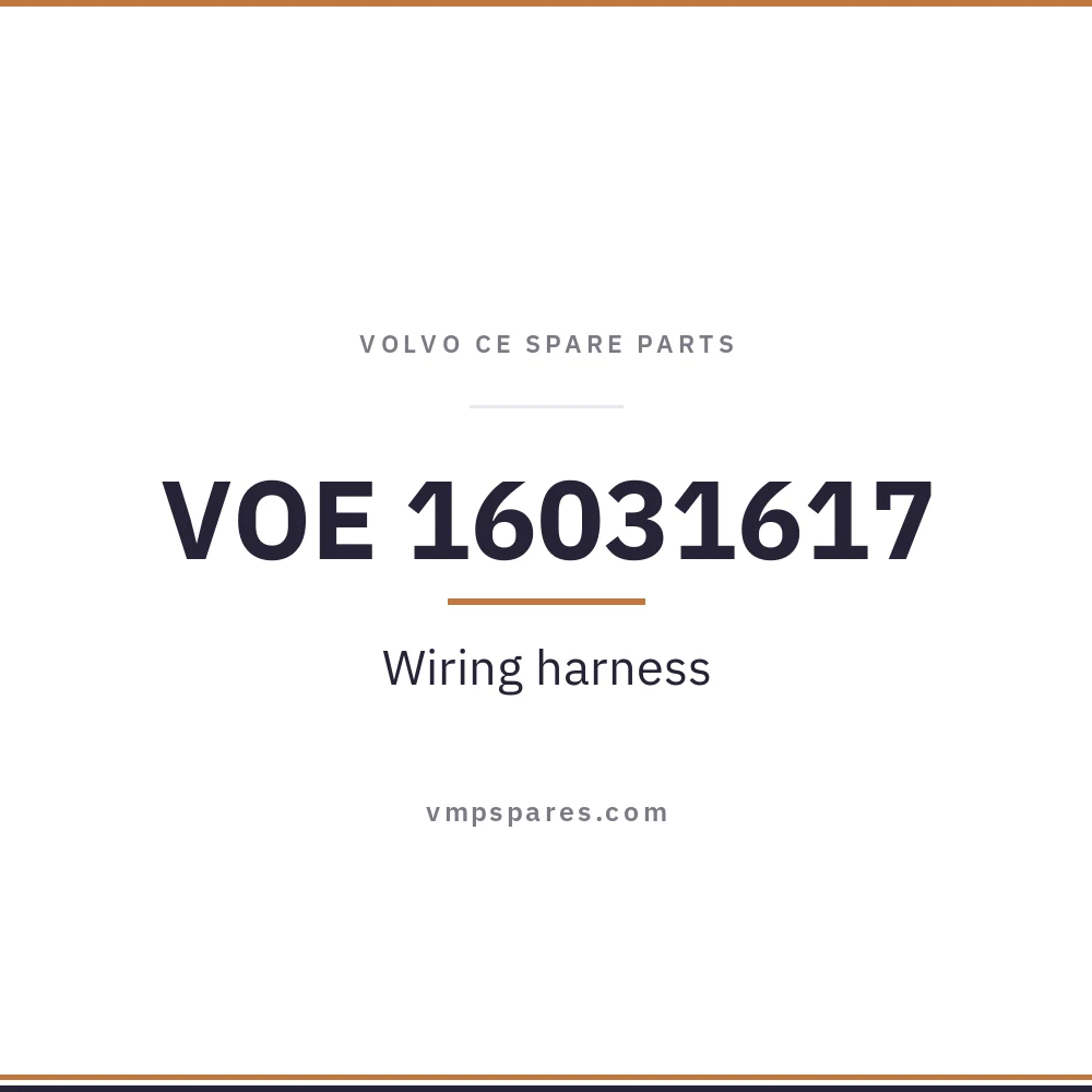 VOE 16031617 – Wiring harness