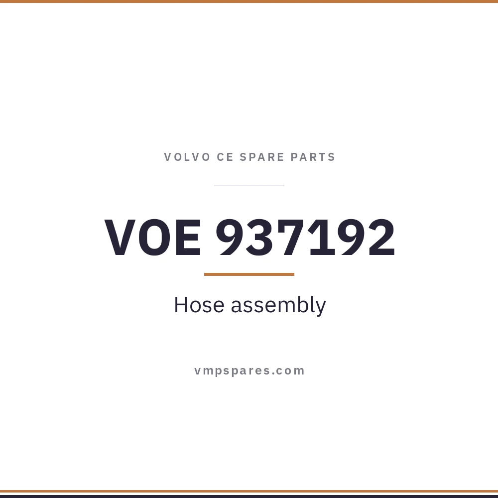VOE 937192 – Hose assembly
