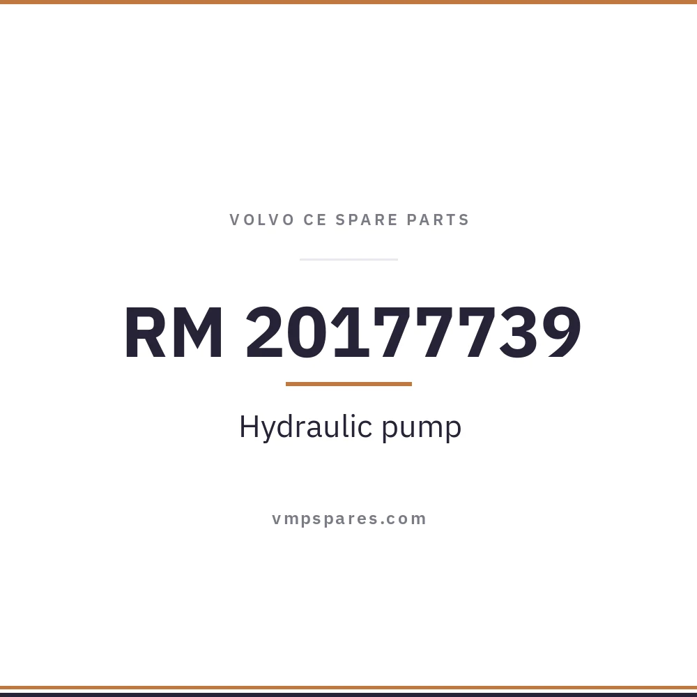 RM 20177739 – Hydraulic pump