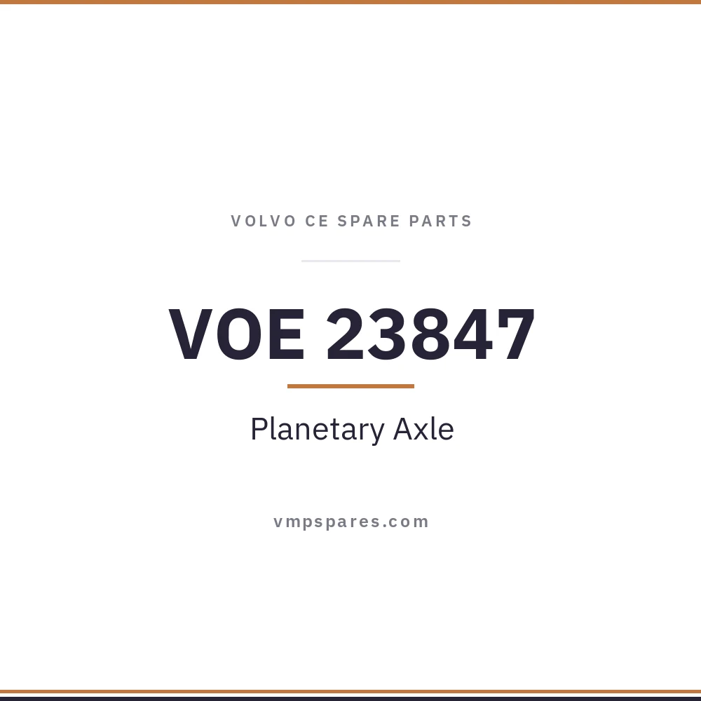VOE 23847 – Planetary Axle
