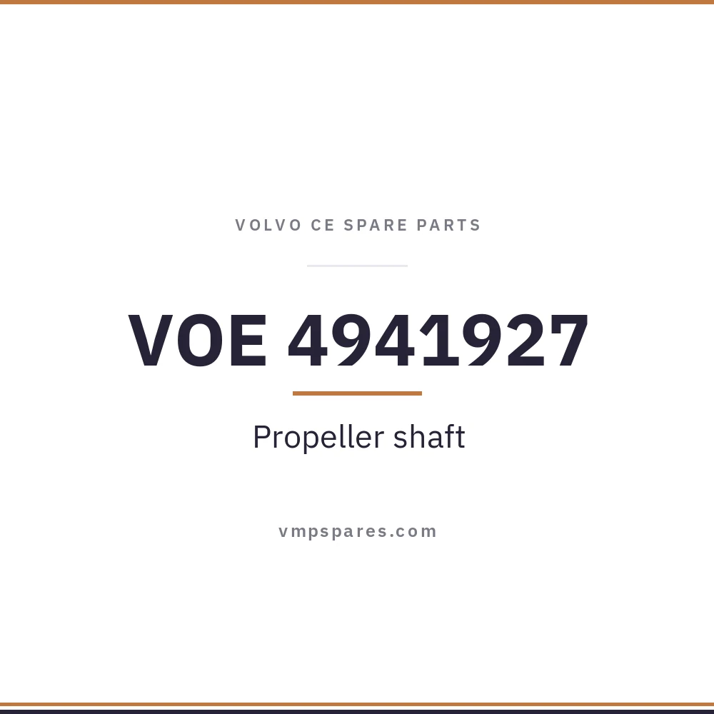 VOE 4941927 – Propeller shaft