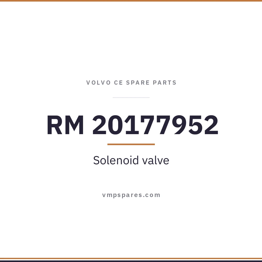 RM 20177952 – Solenoid valve