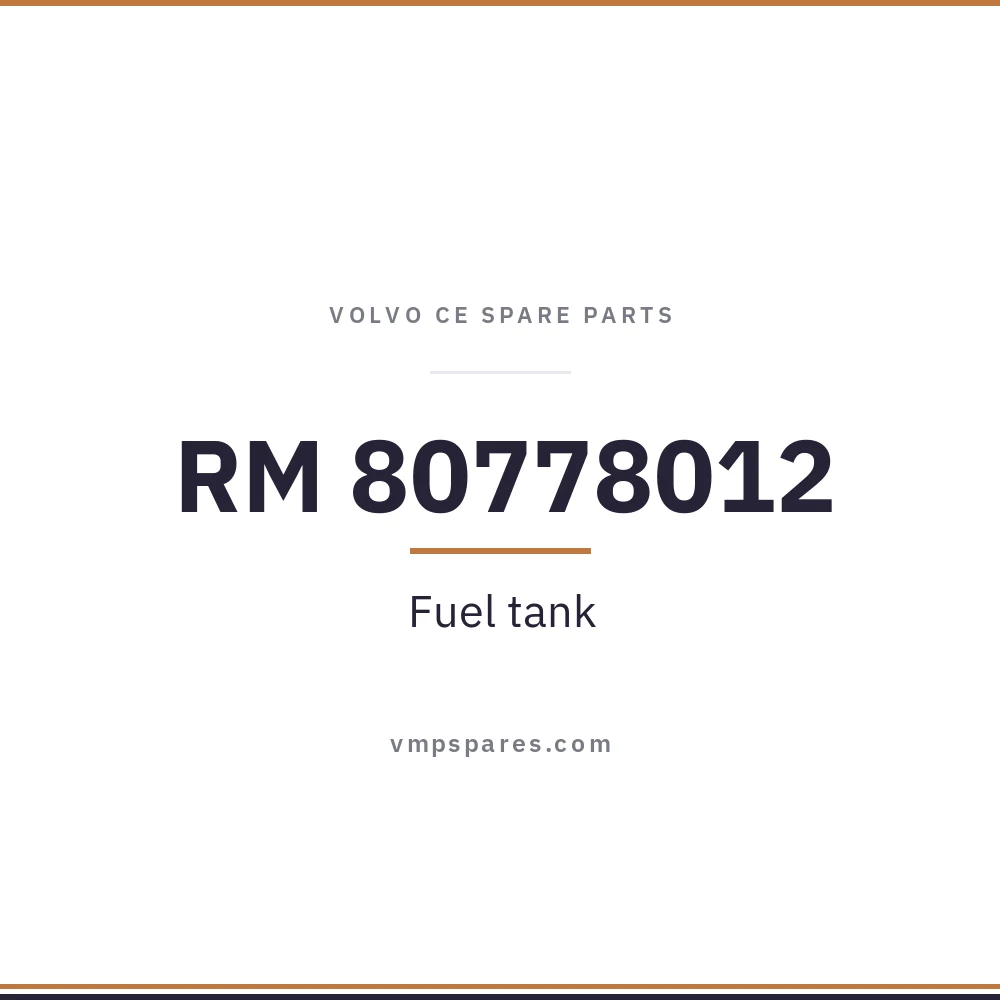 RM 80778012 – Fuel tank
