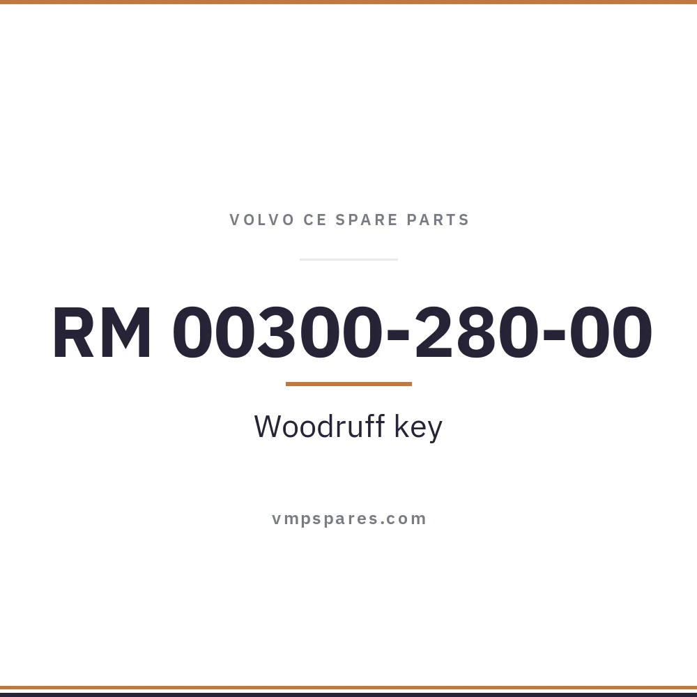RM 00300-280-00 – Woodruff key
