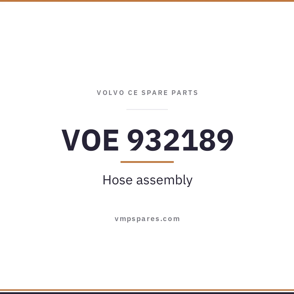 VOE 932189 – Hose assembly