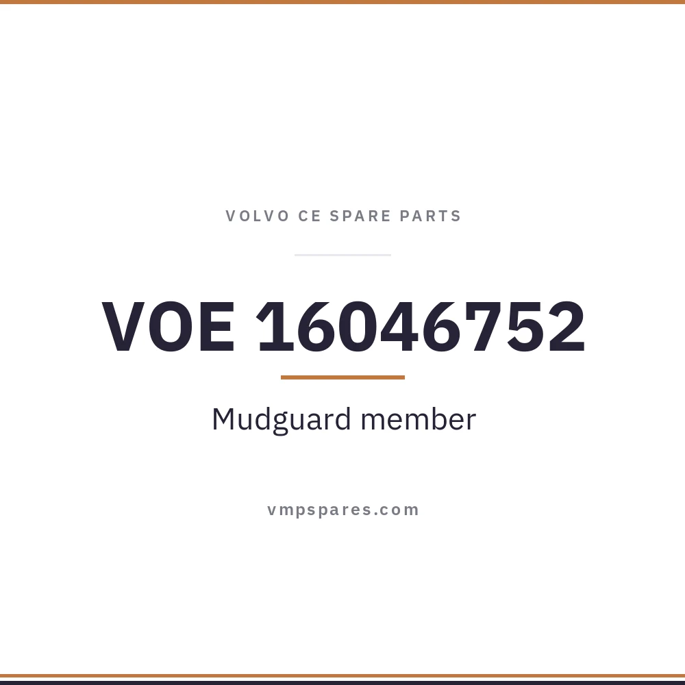 VOE 16046752 – Mudguard member