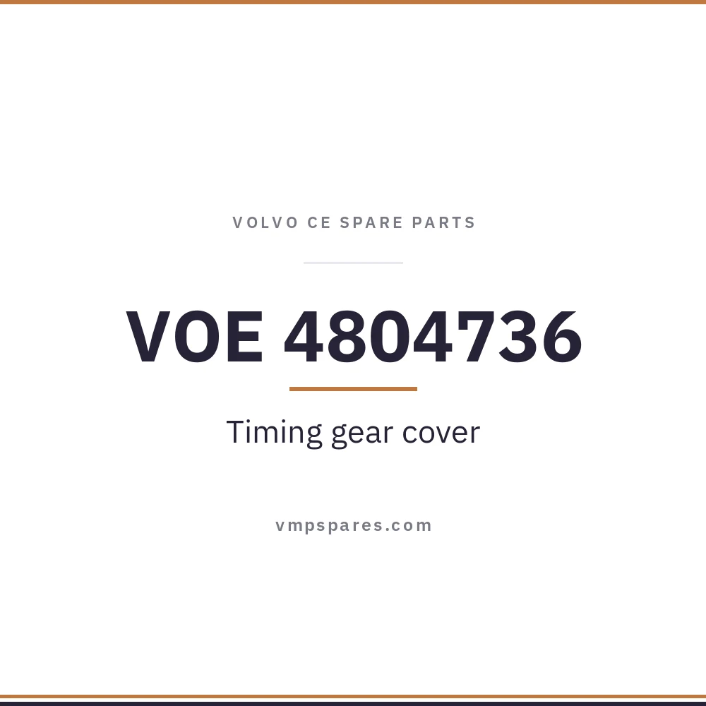 VOE 4804736 – Timing gear cover