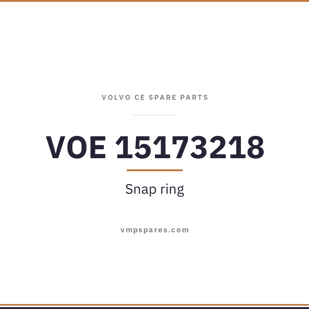 VOE 15173218 – Snap ring
