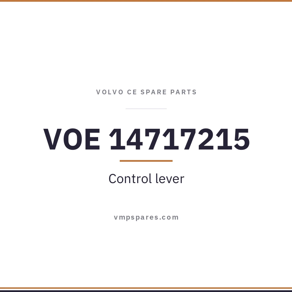 VOE 14717215 – Control lever