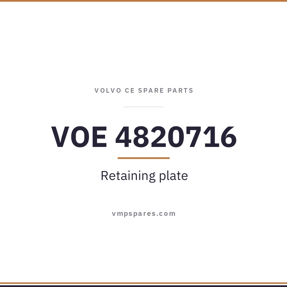 VOE 4820716 – Retaining plate