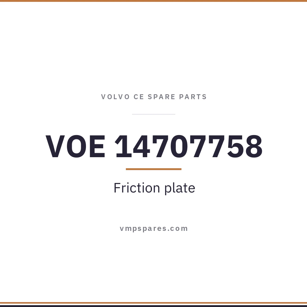 VOE 14707758 – Friction plate