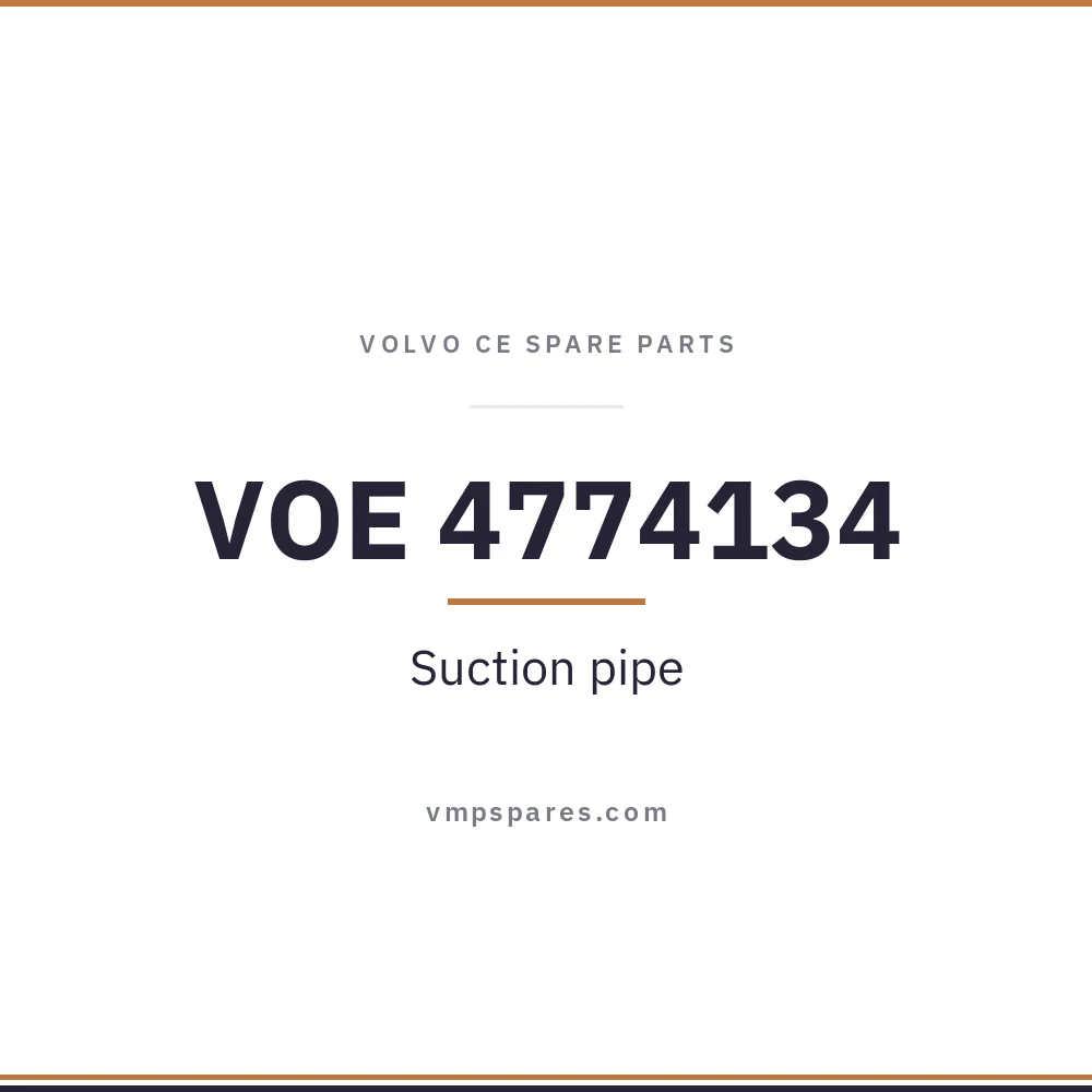 VOE 4774134 – Suction pipe