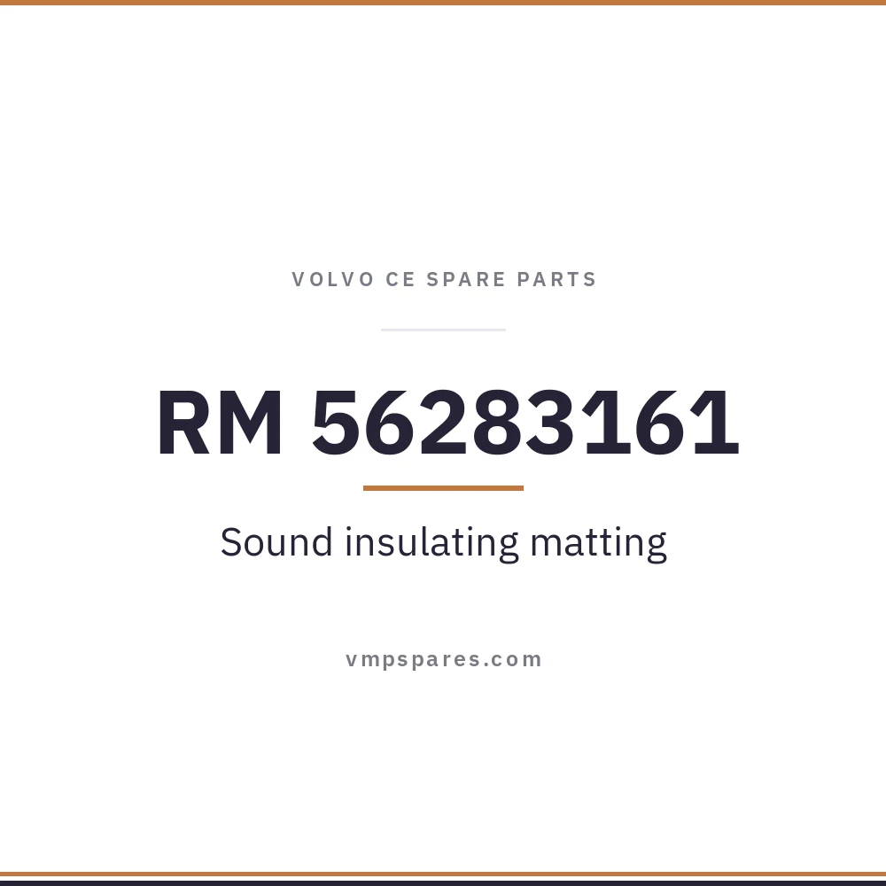 RM 56283161 – Sound insulating matting