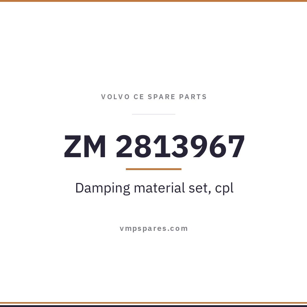 ZM 2813967 – Damping material set, cpl