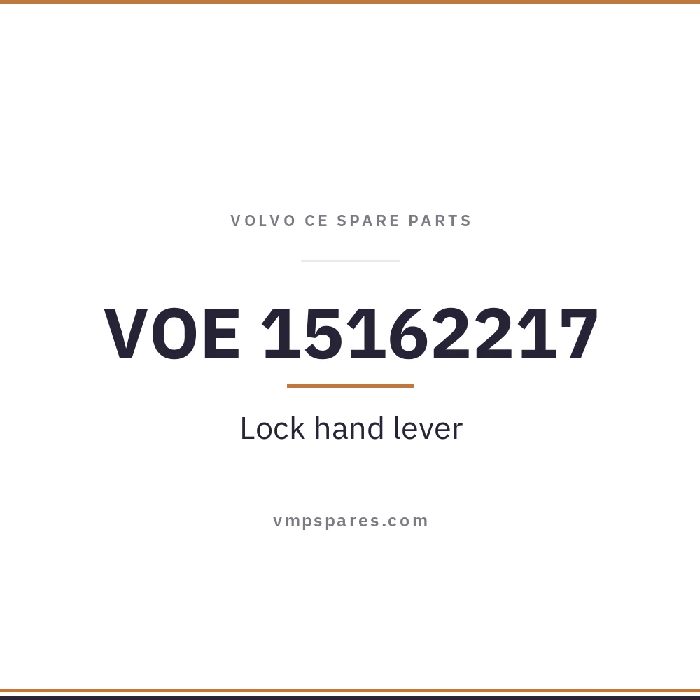 VOE 15162217 – Lock hand lever