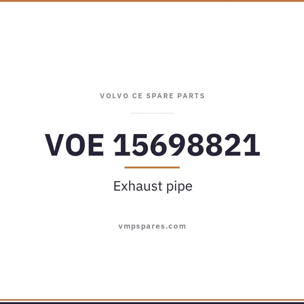 VOE 15698821 – Exhaust pipe