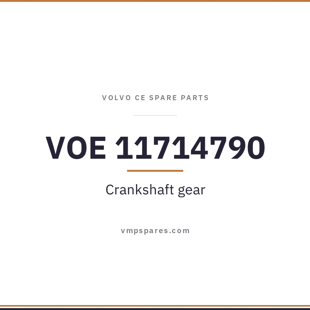VOE 11714790 – Crankshaft gear