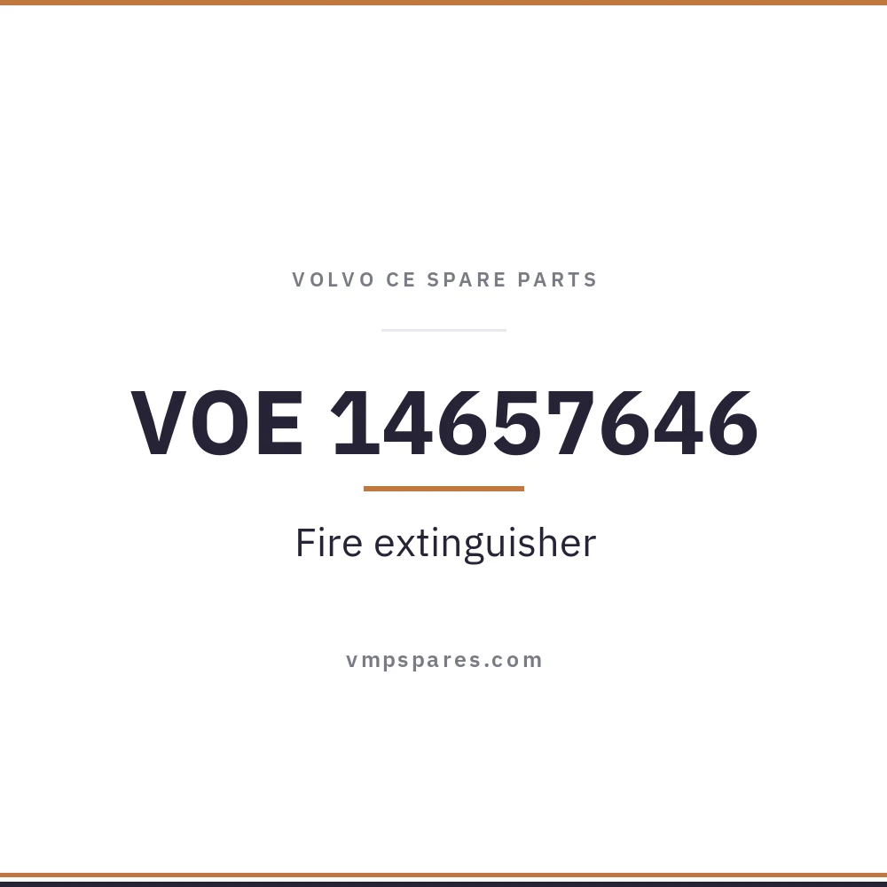 VOE 14657646 – Fire extinguisher
