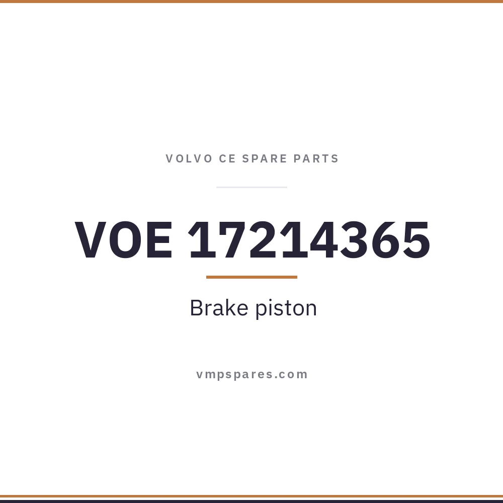 VOE 17214365 – Brake piston