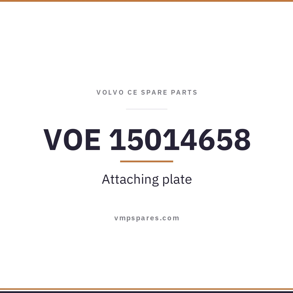 VOE 15014658 – Attaching plate