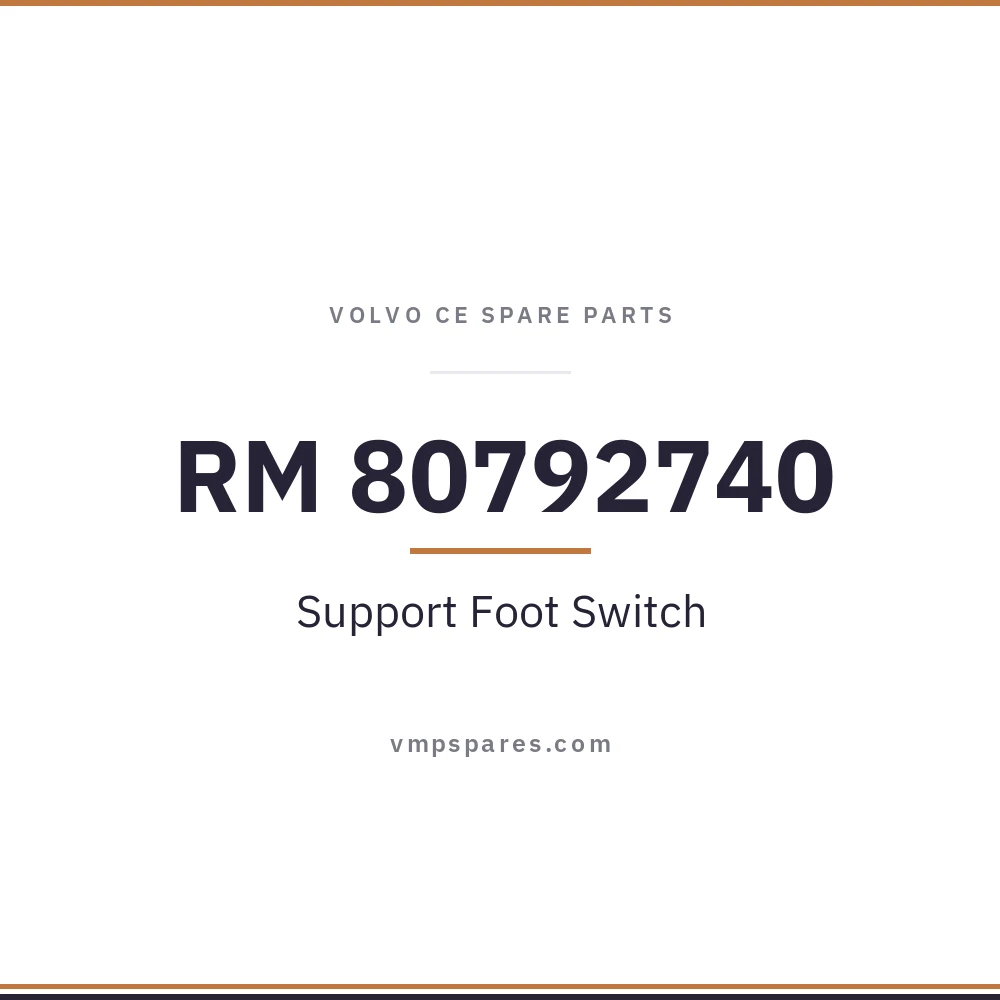 RM 80792740 – Support Foot Switch