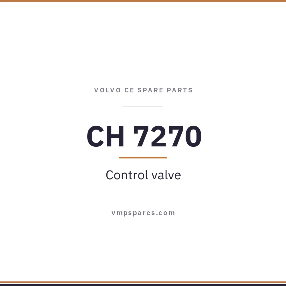 CH 7270 – Control valve