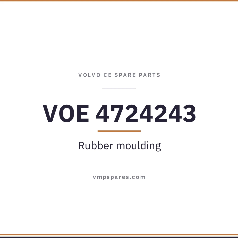 VOE 4724243 – Rubber moulding