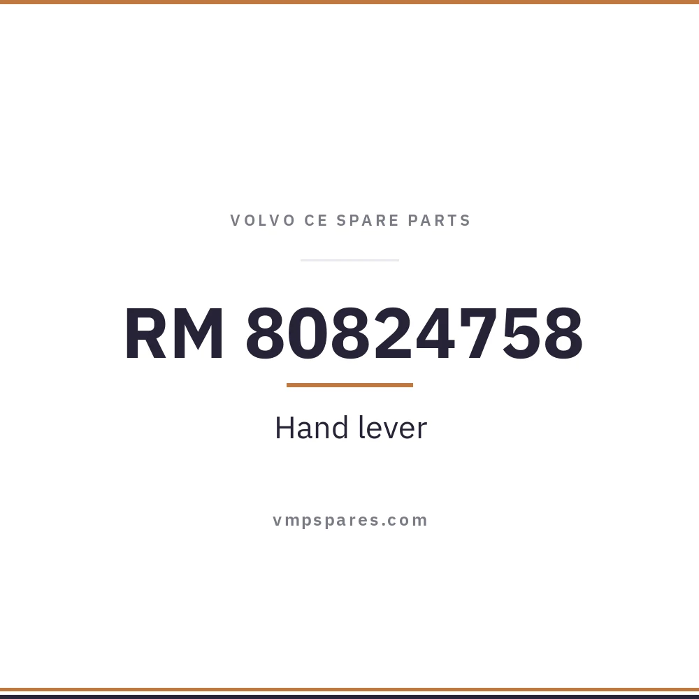 RM 80824758 – Hand lever