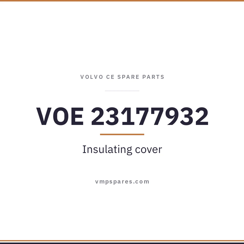 VOE 23177932 – Insulating cover