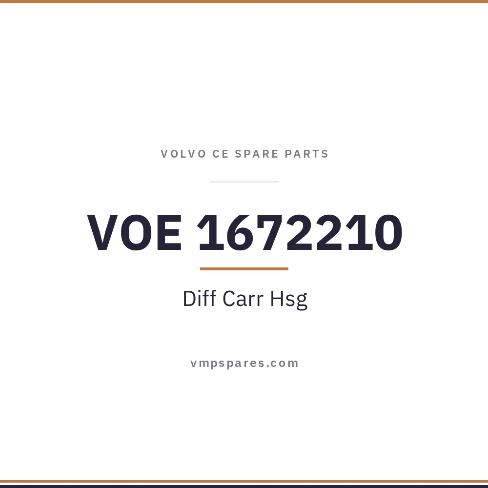 VOE 1672210 – Diff Carr Hsg