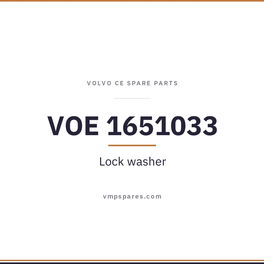 VOE 1651033 – Lock washer