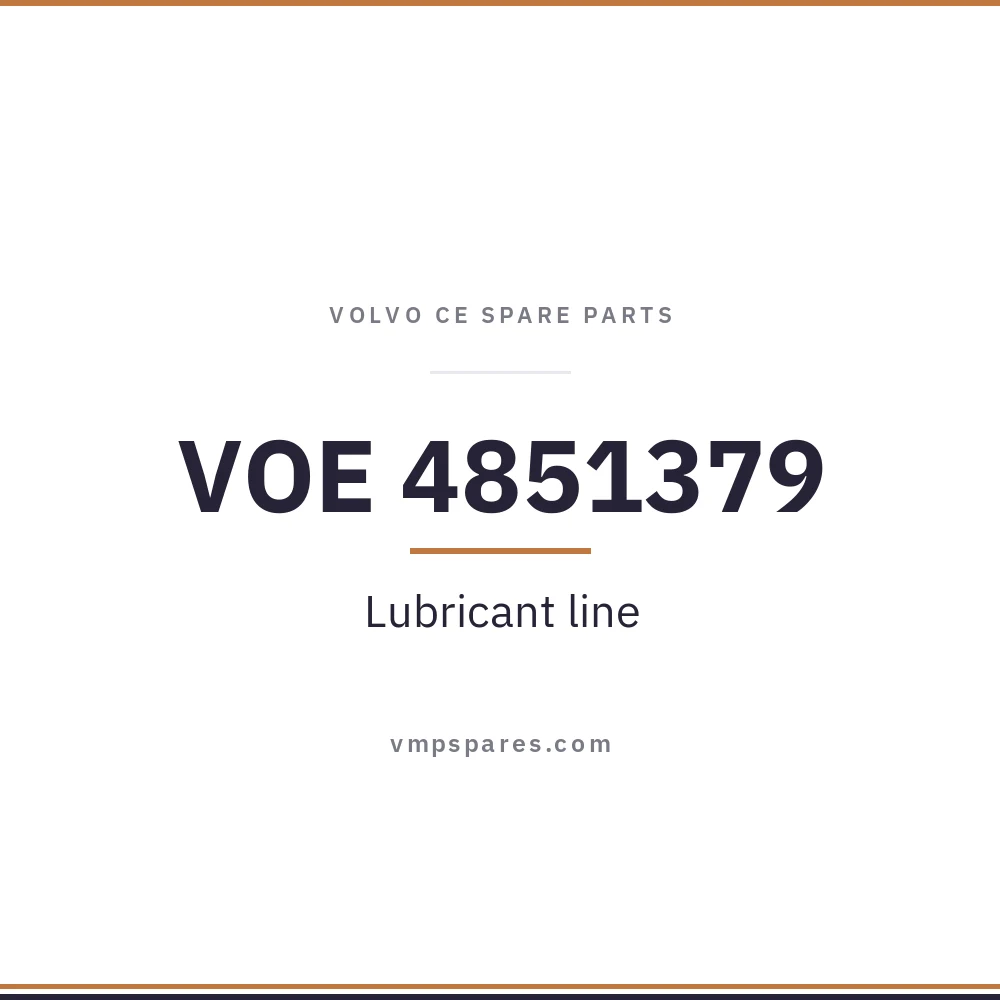 VOE 4851379 – Lubricant line