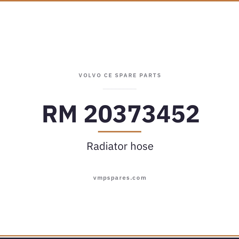 RM 20373452 – Radiator hose