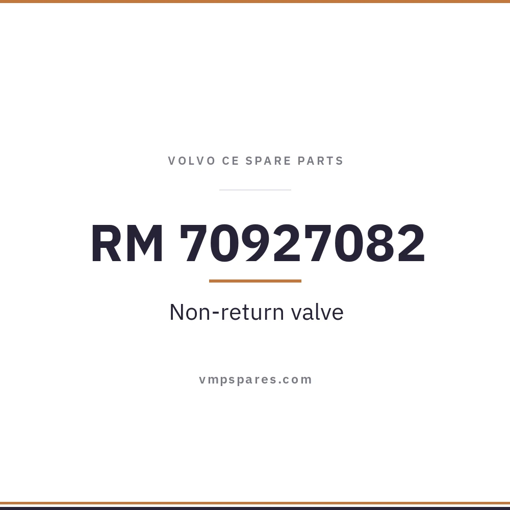 RM 70927082 – Non-return valve