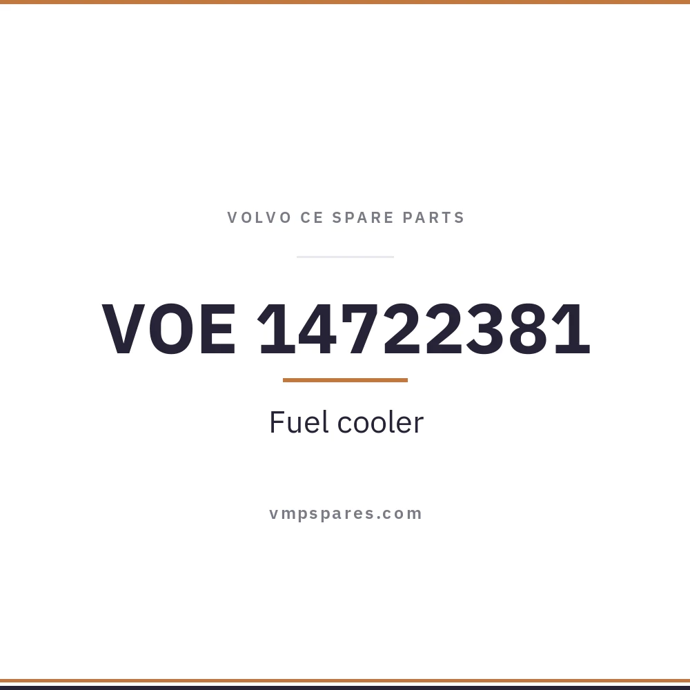 VOE 14722381 – Fuel cooler