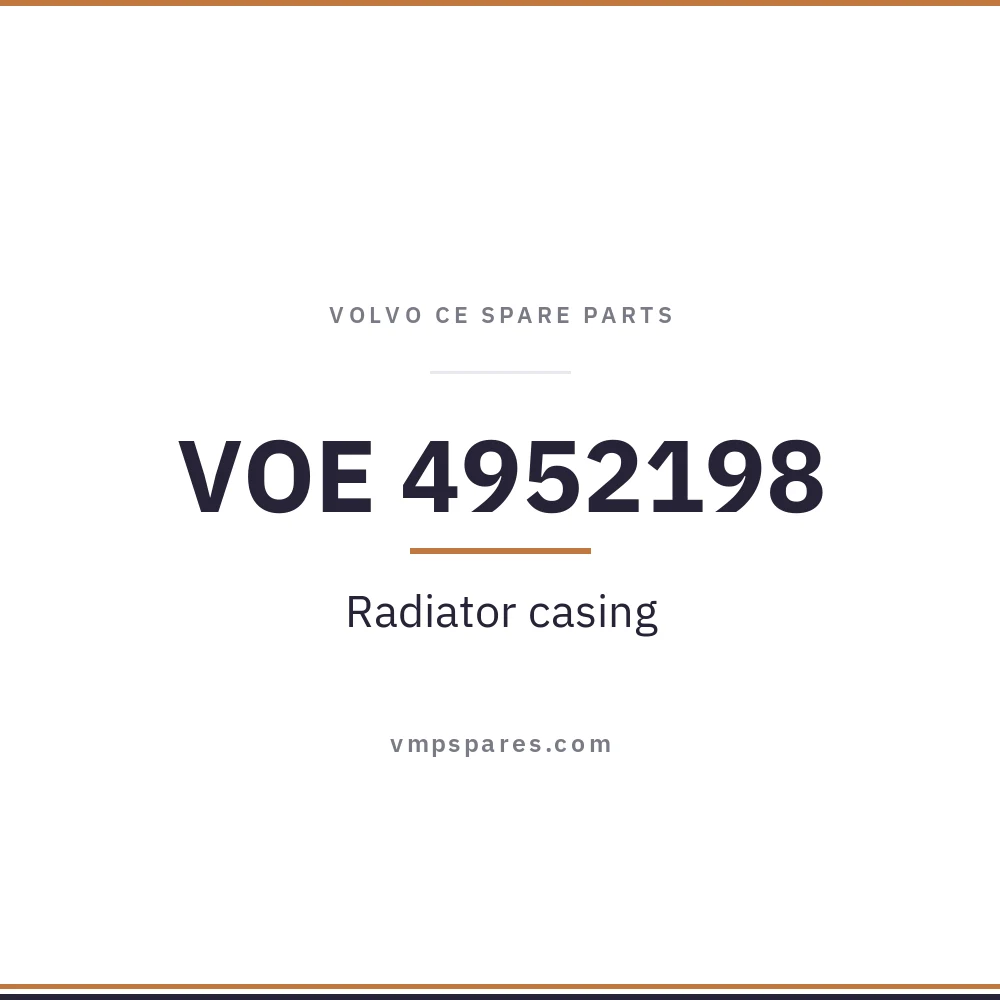 VOE 4952198 – Radiator casing