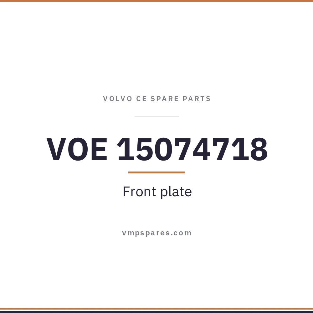 VOE 15074718 – Front plate