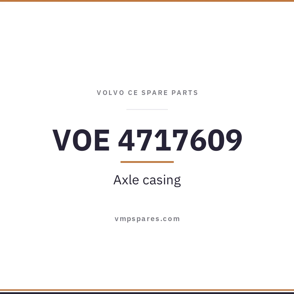 VOE 4717609 – Axle casing