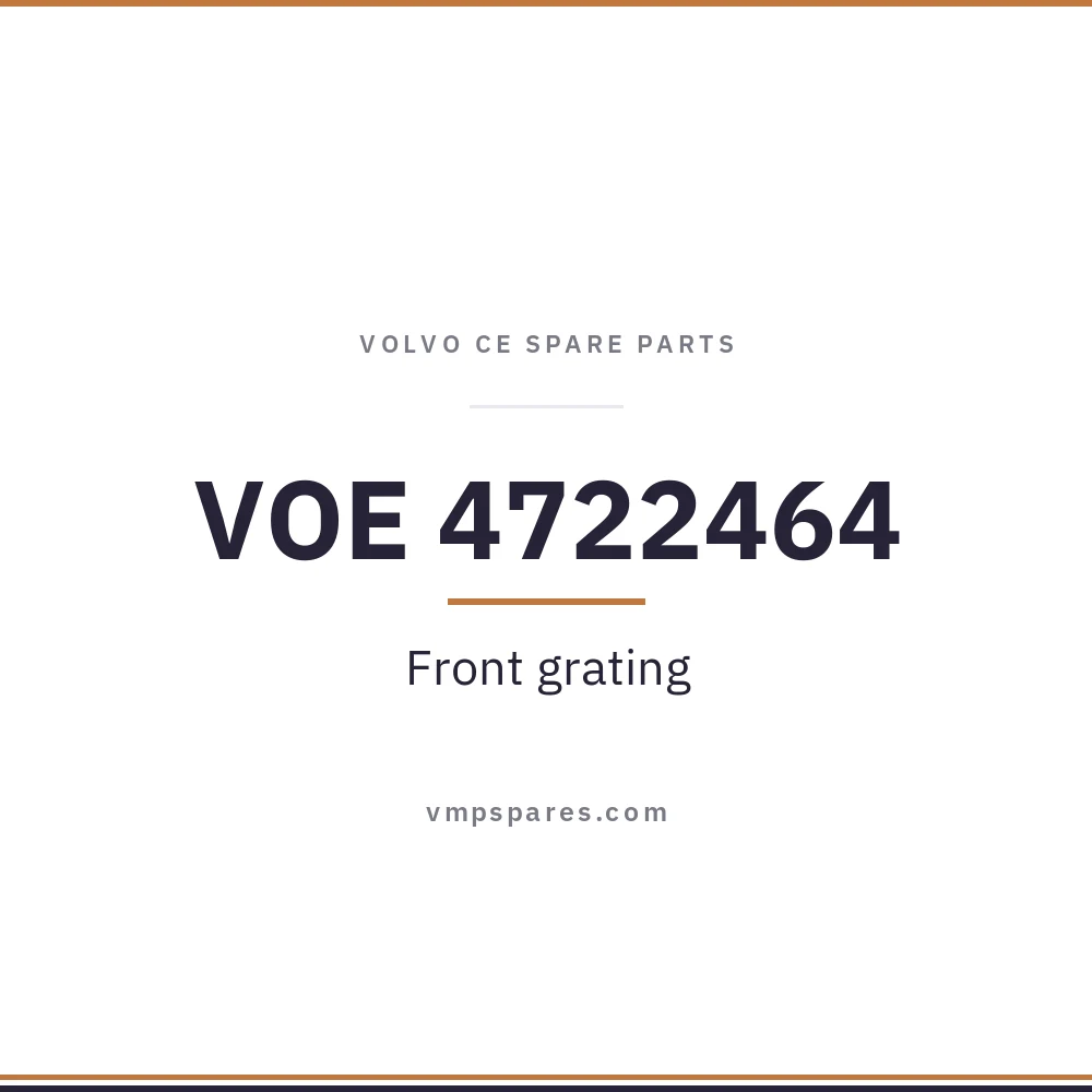 VOE 4722464 – Front grating