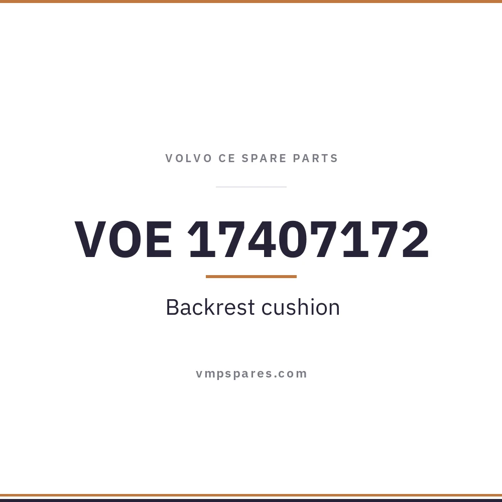 VOE 17407172 – Backrest cushion