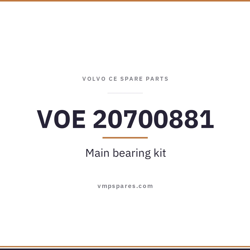 VOE 20700881 – Main bearing kit