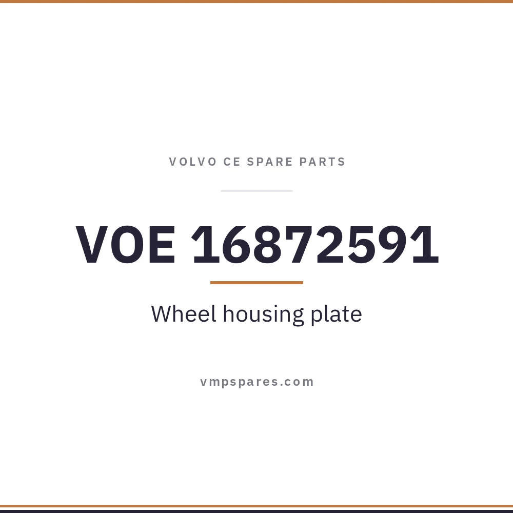 VOE 16872591 – Wheel housing plate