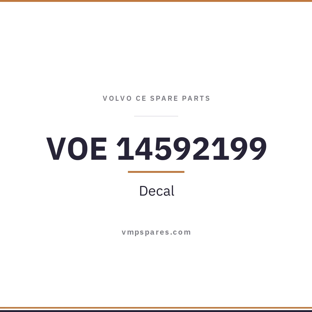 VOE 14592199 – Decal