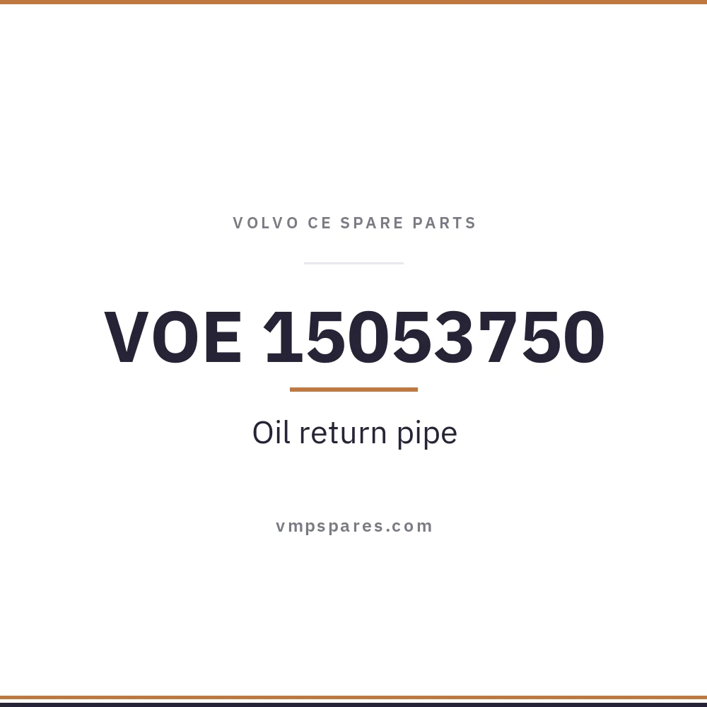 VOE 15053750 – Oil return pipe