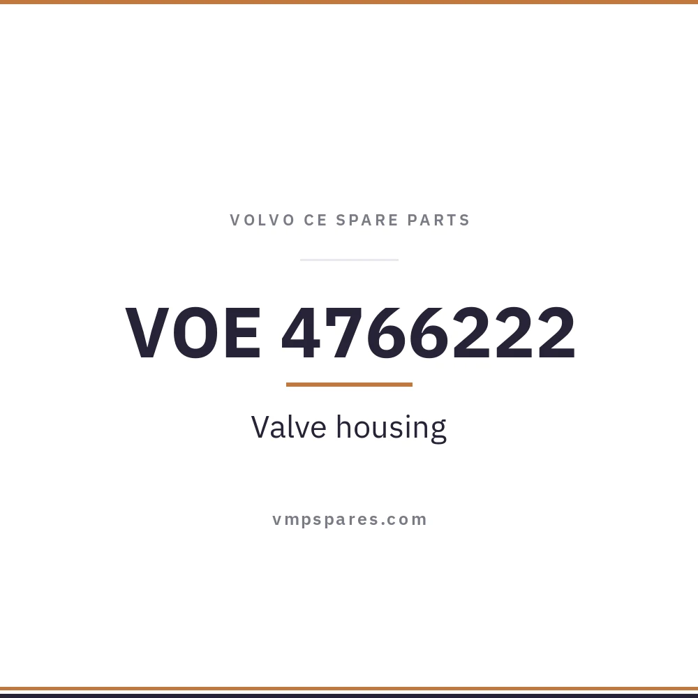 VOE 4766222 – Valve housing
