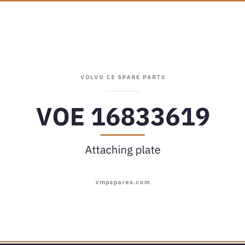 VOE 16833619 – Attaching plate