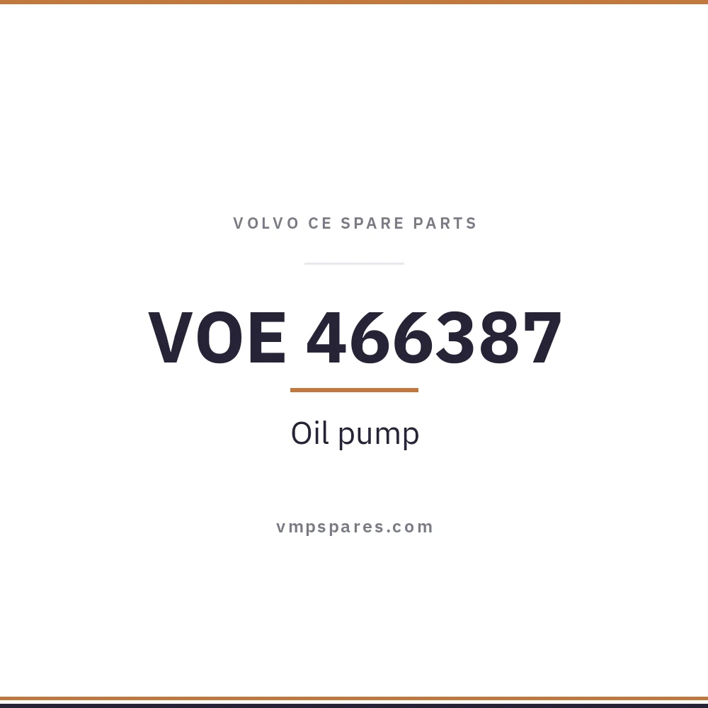 VOE 466387 – Oil pump