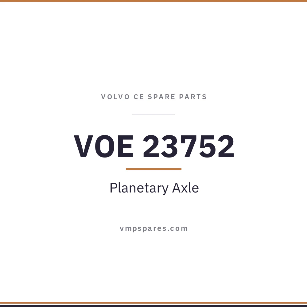 VOE 23752 – Planetary Axle