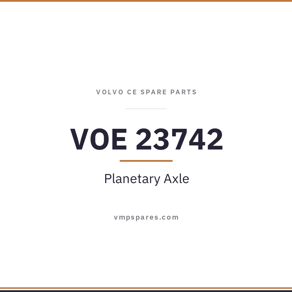 VOE 23742 – Planetary Axle