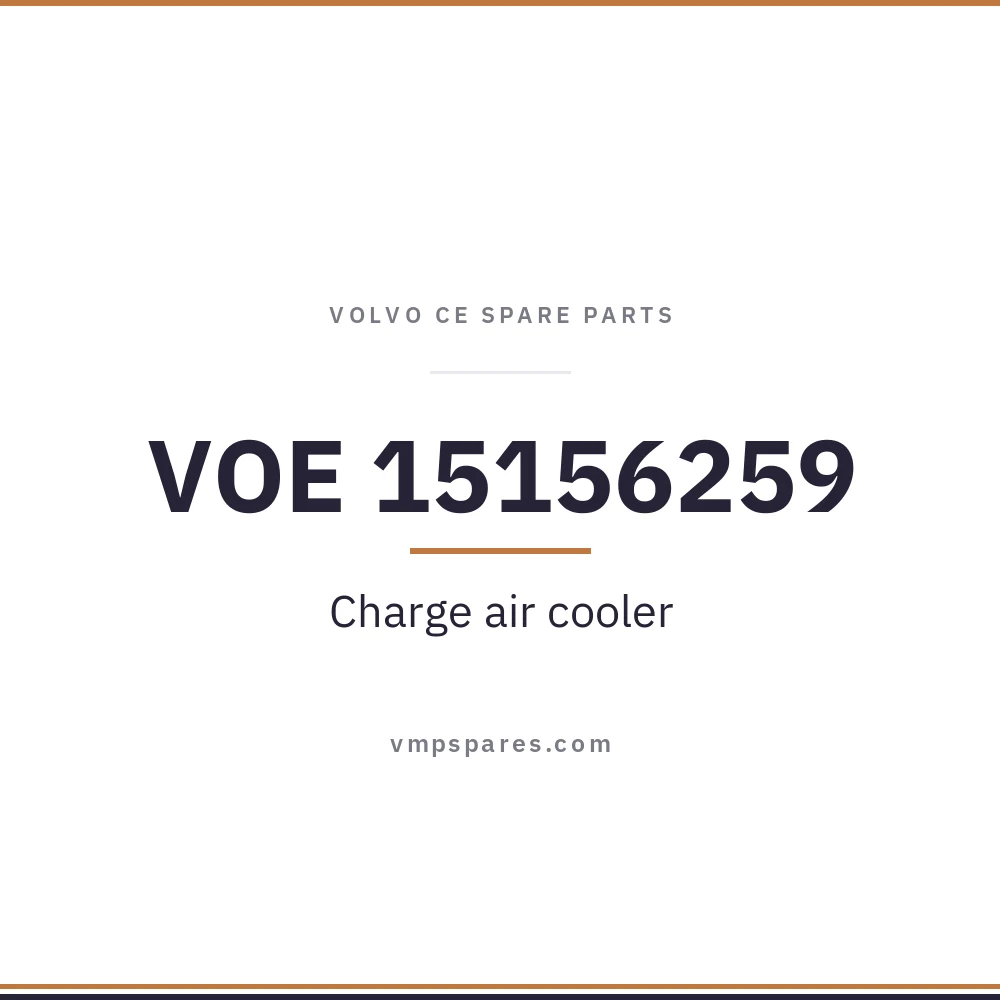 VOE 15156259 – Charge air cooler